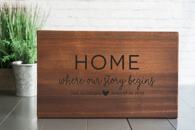 CrossCountry Mortgage - Personalized Beautiful Large 11x17 Mahogany Boards