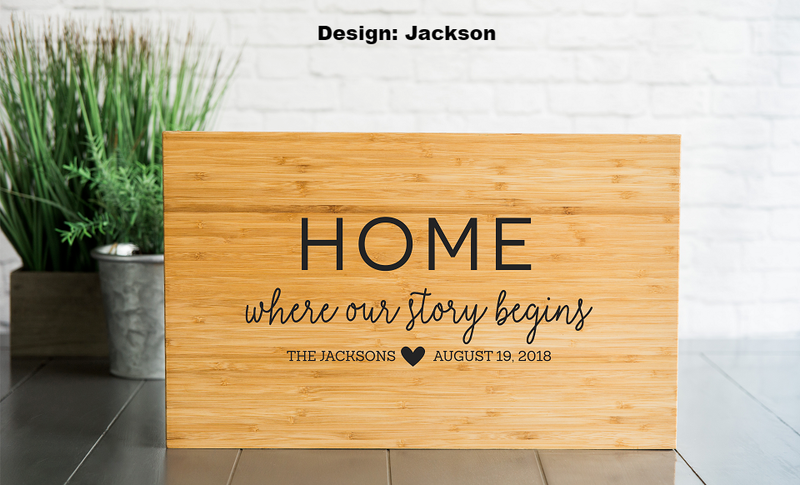 Business - Personalized 11x17 Bamboo Cutting Board