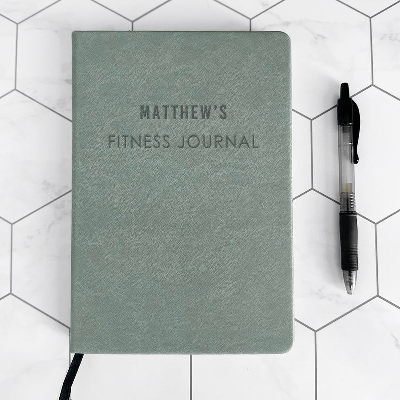 Personalized Leather Dot Journals - Fitness