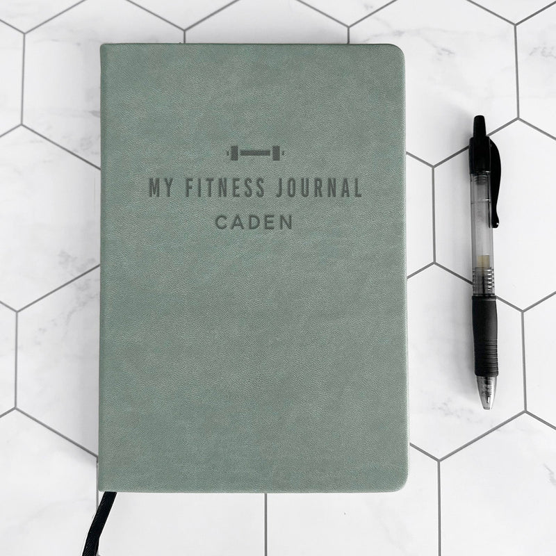 Personalized Leather Dot Journals - Fitness