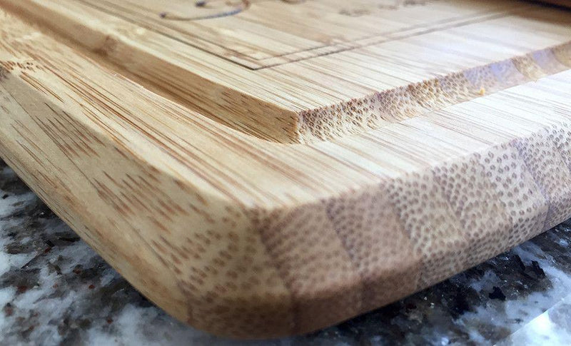 Personalized Large Handled Cutting board with Juice Grooves - Qualtry Personalized Gifts