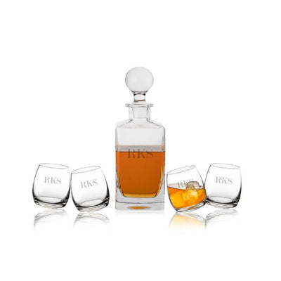 Personalized Tipsy Whiskey Decanter Set