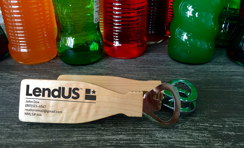 LendUS - Personalized Magnetic Bottle Openers - Set of 12