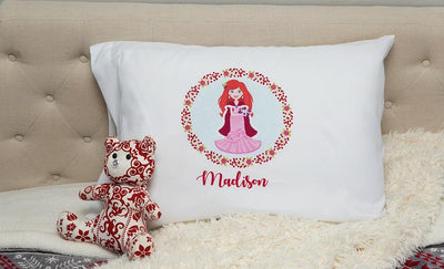 Personalized Christmas Princess Pillowcases