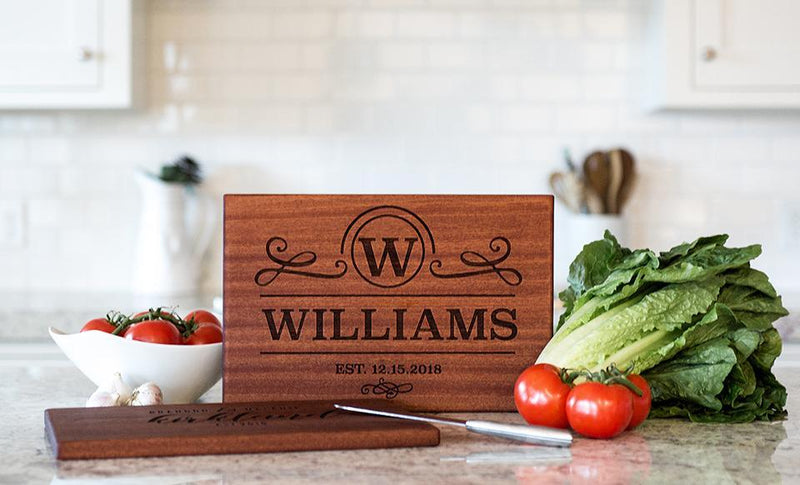 Corporate Gift Item - Beautiful Large Mahogany Cutting Board - Modern Collection