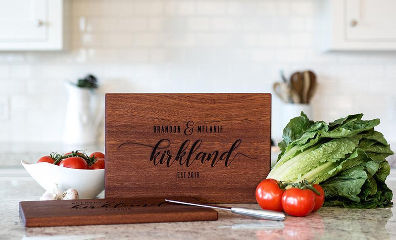 Corporate Gift Item - Beautiful Large Mahogany Cutting Board - Modern Collection