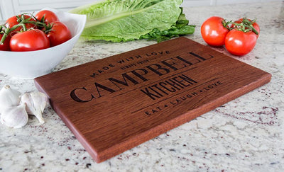 Corporate Gift Item - Beautiful Large Mahogany Cutting Board - Modern Collection