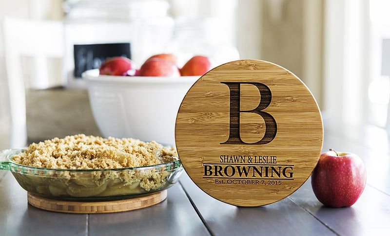 Personalized Solid Bamboo Trivets - 1 Trivet