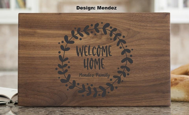 NextHome Personalized 11x17 Walnut Cutting Board