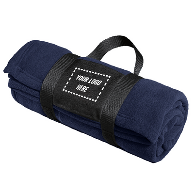 Fleece Blanket with Carrying Strap. BP20