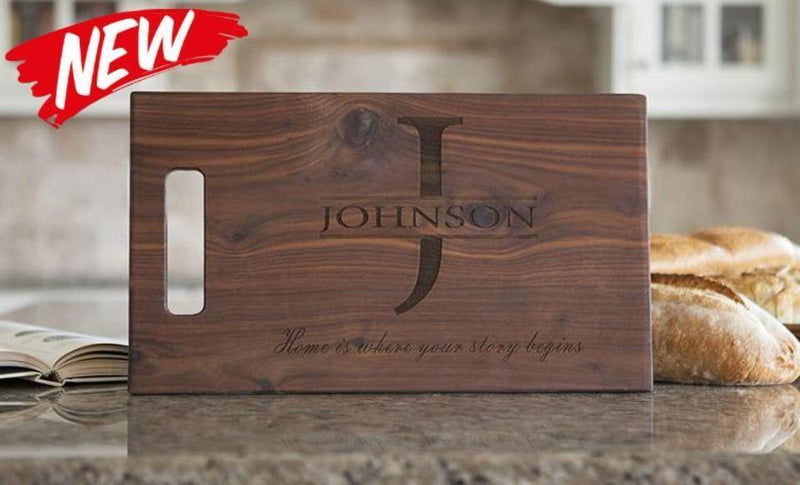 First Colony Mortgage Personalized 11x17 Walnut Cutting Board