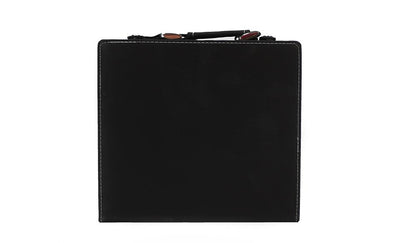Personalized Black Faux Leather 100 Chip Poker Set