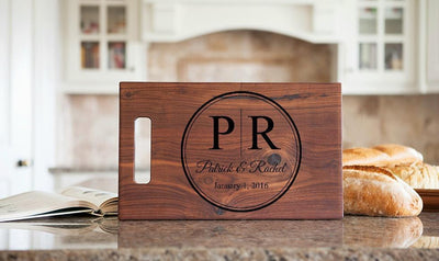 First Colony Mortgage Personalized 11x17 Walnut Cutting Board