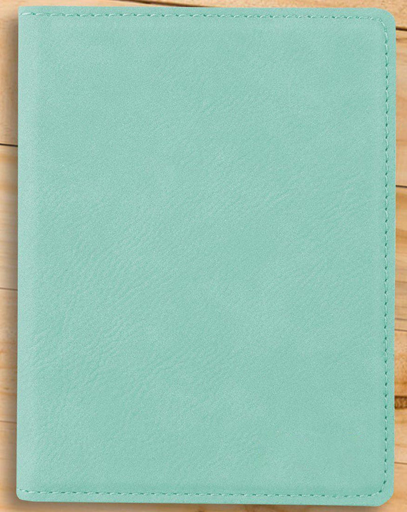 Personalized Portfolio with Notepad - Mint Padfolio
