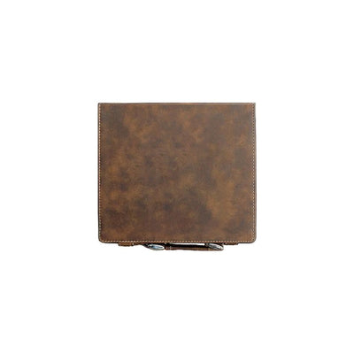 Personalized Rustic Faux Leather 100 Chip Poker Set