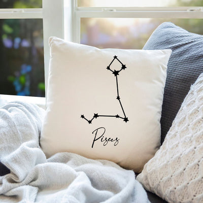 Personalized Zodiac Sign Throw Pillow