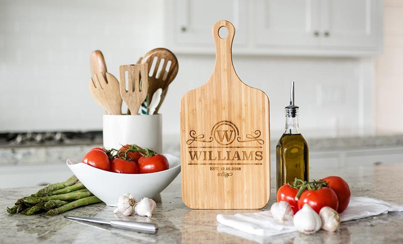 Corporate Gift Item -  Medium Handled Serving Board - Modern Collection