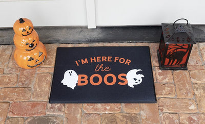 Personalized Here for the Boos Halloween Door Mats