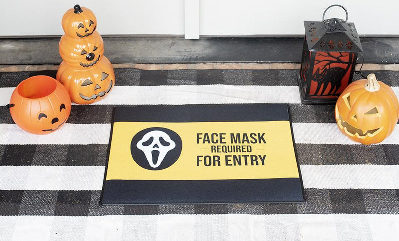 Corporate | Personalized Halloween Mask Door Mats
