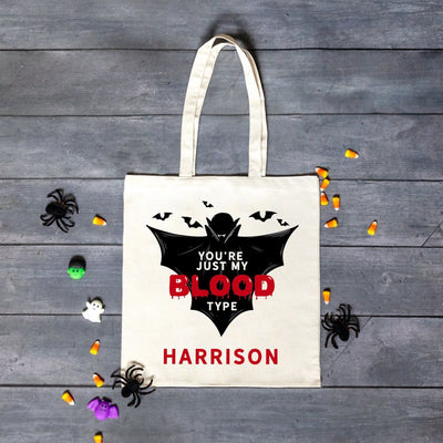 Personalized Halloween Trick-or-Treat Tote Bags