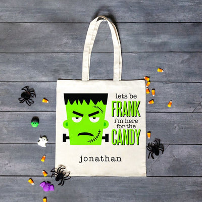 Personalized Halloween Trick-or-Treat Tote Bags