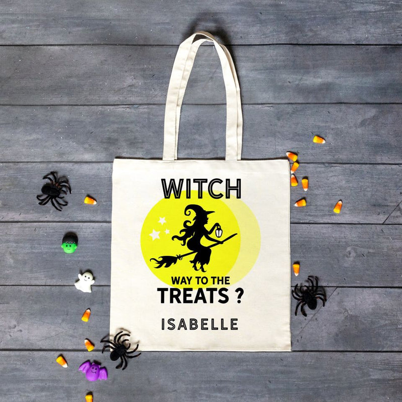 Personalized Halloween Trick-or-Treat Tote Bags