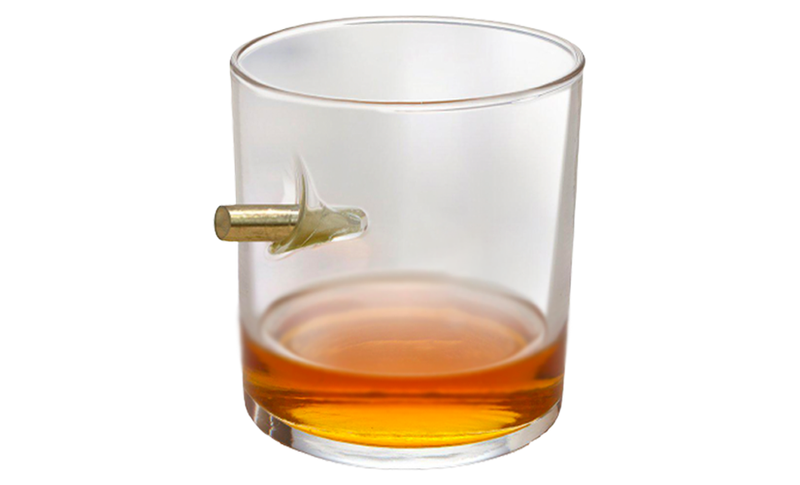 Personalized Bullet Whiskey Glass - Lowball Whiskey Glass