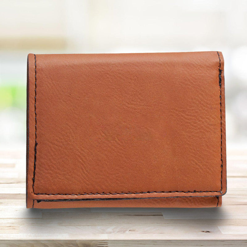 Men’s Leatherette Trifold Personalized Wallet