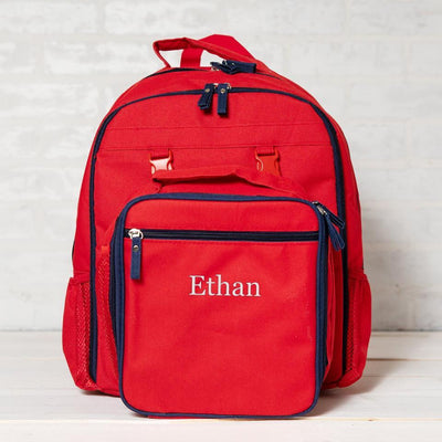 Personalized Lunch Bag and Backpack Combination