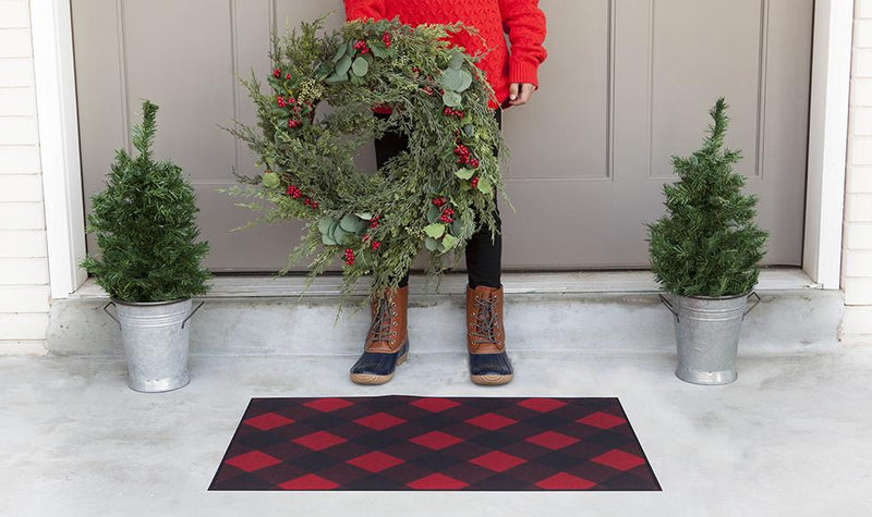 Personalized Layered Christmas Doormat Sets