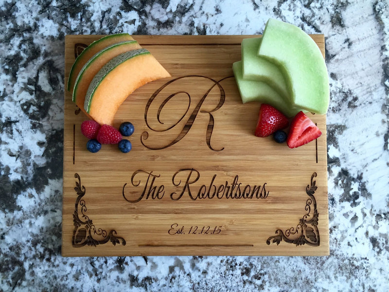 First Colony Mortgage Personalized Cutting Board 11x13 Bamboo
