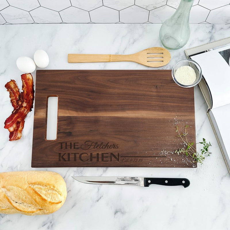 Personalized 11x17 Walnut Cutting Boards