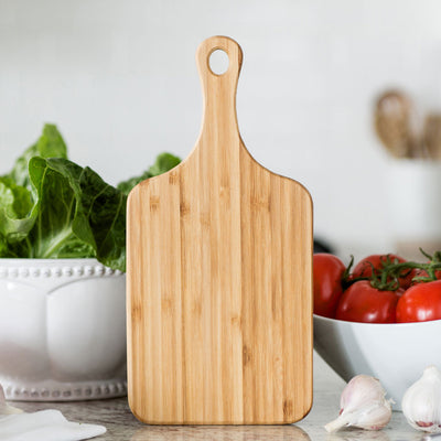Personalized Mother's Day Handled Bamboo Serving Boards