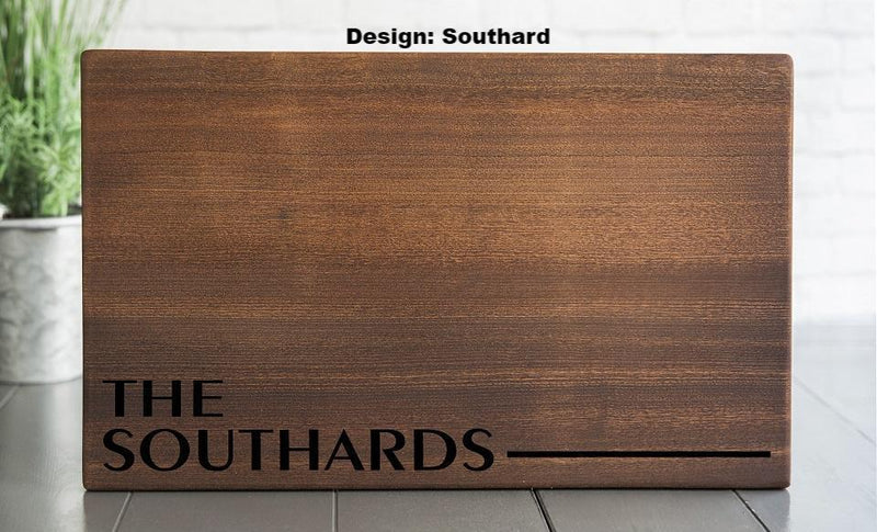 South Pacific - Personalized Beautiful 11x17 Mahogany Boards