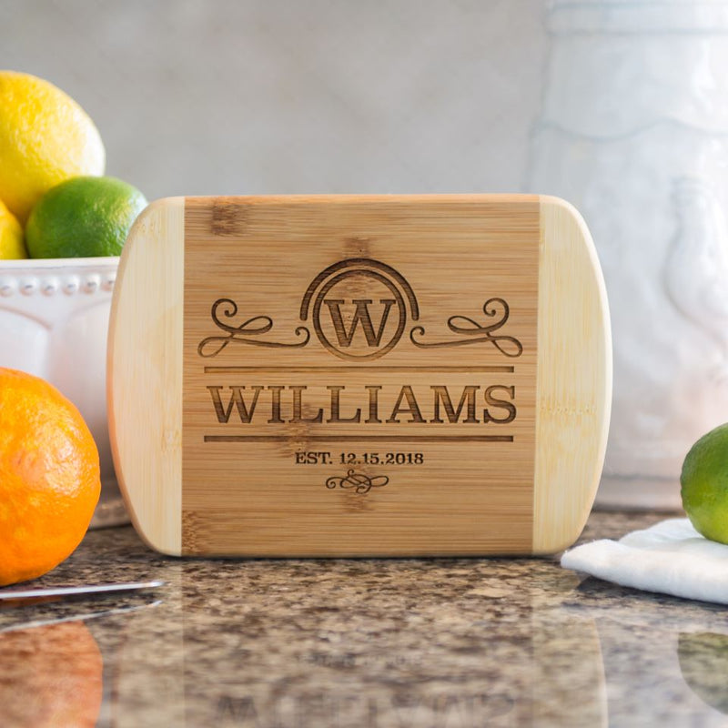 Personalized Cutting (Rounded Edge) Bamboo - Modern Collection