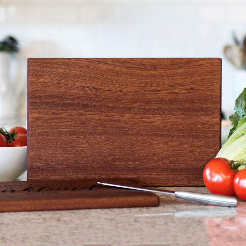 Personalized 10x15 Holiday Mahogany Cutting Boards