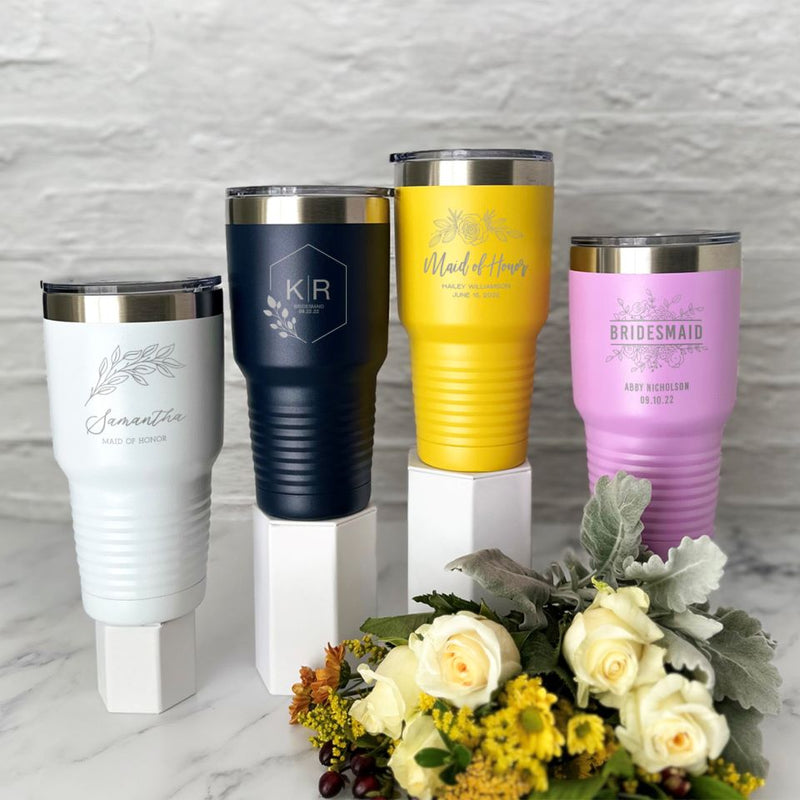 Personalized 30 oz Bridesdmaid Tumblers