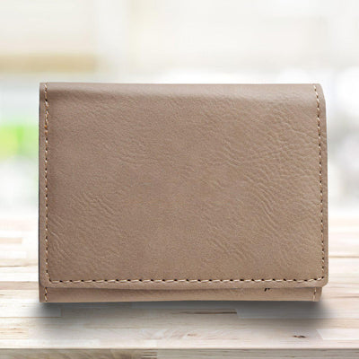 Men’s Leatherette Trifold Personalized Wallet