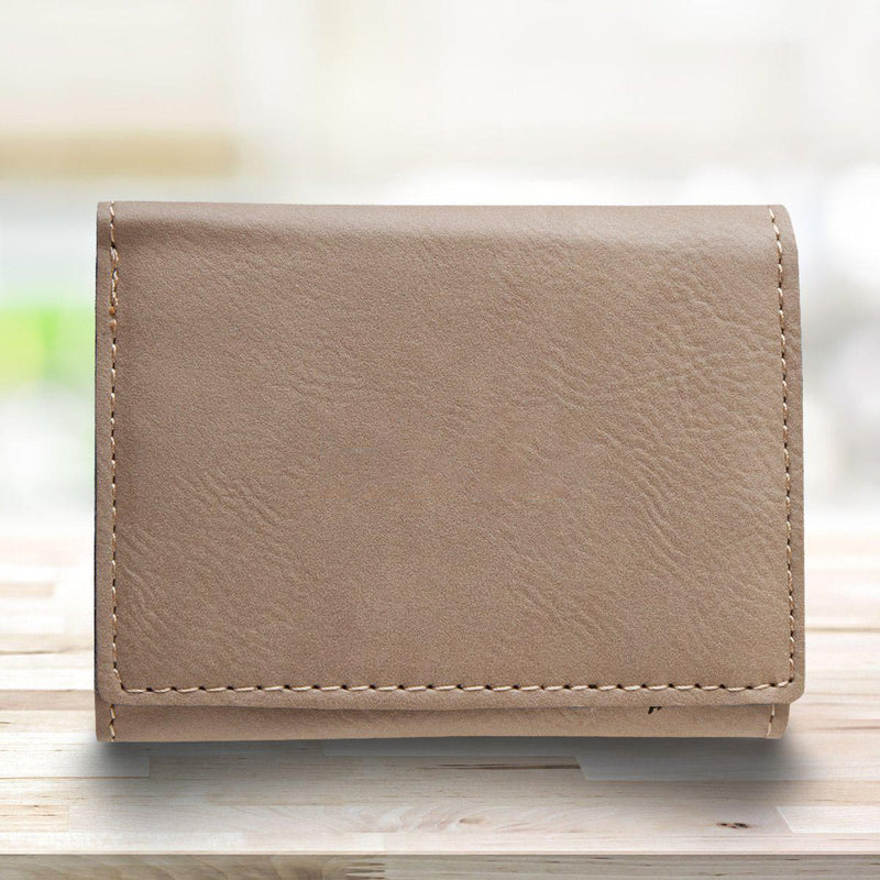 Men’s Leatherette Trifold Personalized Wallet