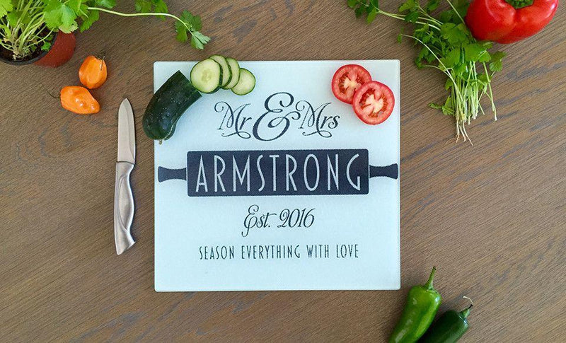 Corporate | Personalized Tempered Glass Square Cutting Boards