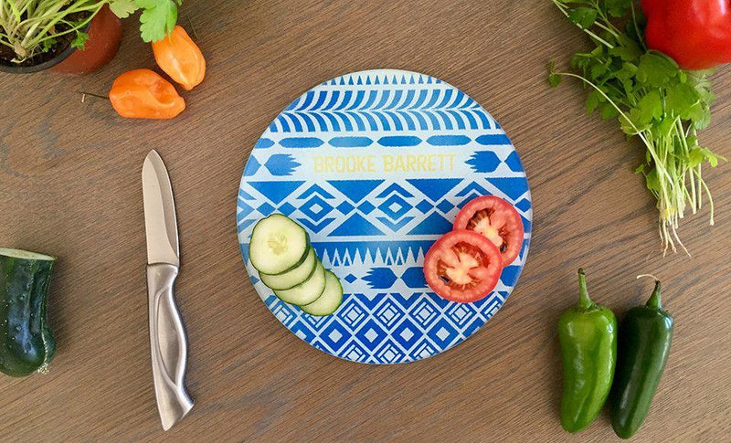 Personalized Tempered Glass Round Cutting Boards