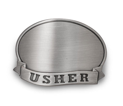 Personalized Tankard with Pewter Medallion - Usher - JDS