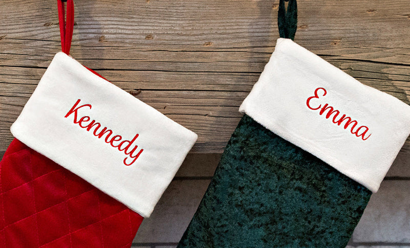 Personalized Velvet Christmas Stockings