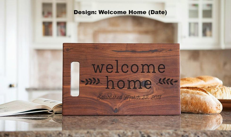HomeSmart - Personalized 11x17 Walnut Cutting Board