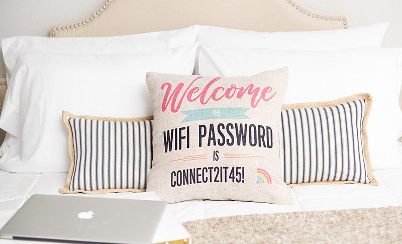 Personalized WiFi Throw Pillow Covers