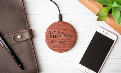 Corporate | Personalized Wooden Wireless Cell Phone Chargers