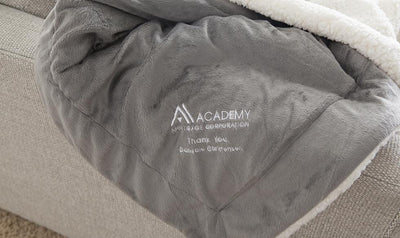 Corporate Gift Item - Embroidered Mink Sherpa Blanket - 2 Sizes