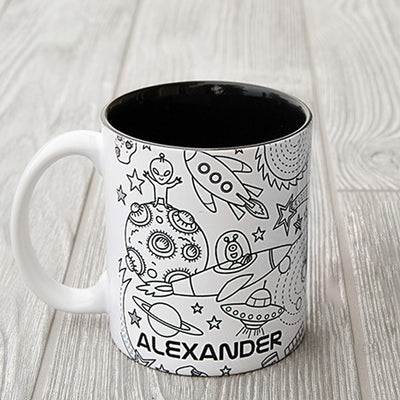 Personalized Coloring Mugs (Markers not included)