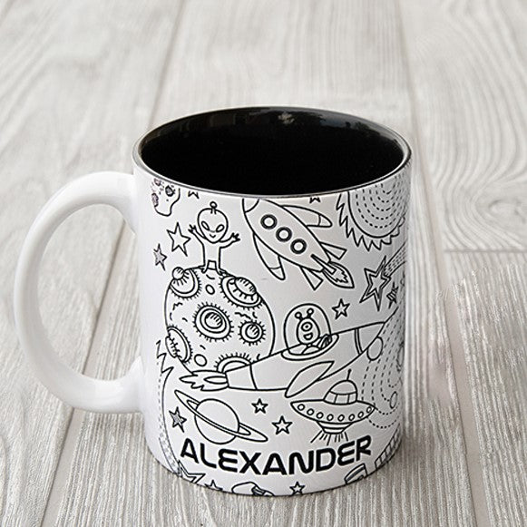 Personalized Coloring Mugs (Markers not included)