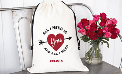 Personalized Valentine’s Day Jumbo Gift Bags